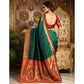 Adorable Women's Silk Blend Zari Woven Saree With Blouse Piece