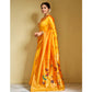 Attractive Women's Silk Blend Paithani Saree With Blouse Piece