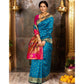 Adorable Women's Silk Blend Zari Woven Saree With Blouse Piece