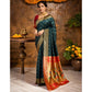 Adorable Women's Silk Blend Zari Woven Saree With Blouse Piece
