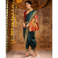 Adorable Women's Silk Blend Zari Woven Saree With Blouse Piece