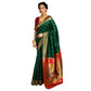 Adorable Women's Silk Blend Zari Woven Saree With Blouse Piece