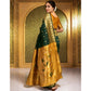 Beautiful Women's Silk Blend Zari Weaving Saree With Blouse Piece