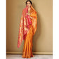 Pretty Women's Silk Blend Zari Weaving Saree With Blouse Piece