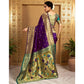 Pretty Women's Silk Blend Zari Weaving Saree With Blouse Piece