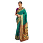 Pretty Women's Silk Blend Zari Weaving Saree With Blouse Piece