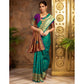 Pretty Women's Silk Blend Zari Weaving Saree With Blouse Piece