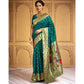 Pretty Women's Silk Blend Zari Weaving Saree With Blouse Piece