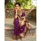 Pretty Women's Silk Blend Zari Weaving Saree With Blouse Piece
