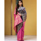Pretty Women's Silk Blend Zari Weaving Saree With Blouse Piece
