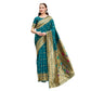 Designer Women's Silk Blend Paithani Weaving Saree With Blouse Piece
