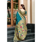 Designer Women's Silk Blend Paithani Weaving Saree With Blouse Piece