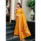 Adorable Women's Silk Blend Zari Woven Saree With Blouse Piece