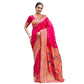 Stylish Women's Silk Blend Zari Woven Saree With Blouse Piece