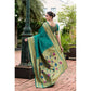 Stylish Women's Silk Blend Zari Woven Saree With Blouse Piece
