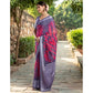Sensational Women's Georgette Weaving Saree With Blouse Piece