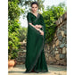 Partywear Women's Rangoli Diamond Weaving Stone Work Saree With Blouse Piece