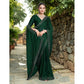 Partywear Women's Rangoli Diamond Weaving Stone Work Saree With Blouse Piece
