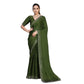 Partywear Women's Rangoli Diamond Weaving Stone Work Saree With Blouse Piece