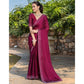 Partywear Women's Rangoli Diamond Weaving Stone Work Saree With Blouse Piece