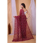 Lovely Women's Georgette Printed Saree With Blouse Piece