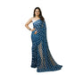 Lovely Women's Georgette Printed Saree With Blouse Piece