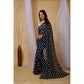 Lovely Women's Georgette Printed Saree With Blouse Piece