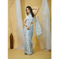 Lovely Women's Georgette Printed Saree With Blouse Piece