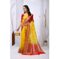 Ravishing Women's Organza jacquard Embellished Saree With Blouse Piece
