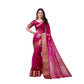 Ravishing Women's Organza jacquard Embellished Saree With Blouse Piece