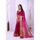 Ravishing Women's Organza jacquard Embellished Saree With Blouse Piece