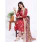 Voguish Women's Cotton Blend Printed Kurti With Pant Dupatta Set
