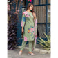 Voguish Women's Cotton Blend Printed Kurti With Pant Dupatta Set