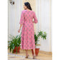 Gorgeous Women's Rayon Print With Embroidery Work A Line Kurti