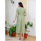 Gorgeous Women's Rayon Print With Embroidery Work A Line Kurti
