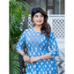Gorgeous Women's Rayon Print With Embroidery Work A Line Kurti