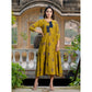 Gorgeous Women's Rayon Print With Embroidery Work A Line Kurti