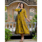 Gorgeous Women's Rayon Print With Embroidery Work A Line Kurti