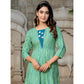 Gorgeous Women's Rayon Print With Embroidery Work A Line Kurti