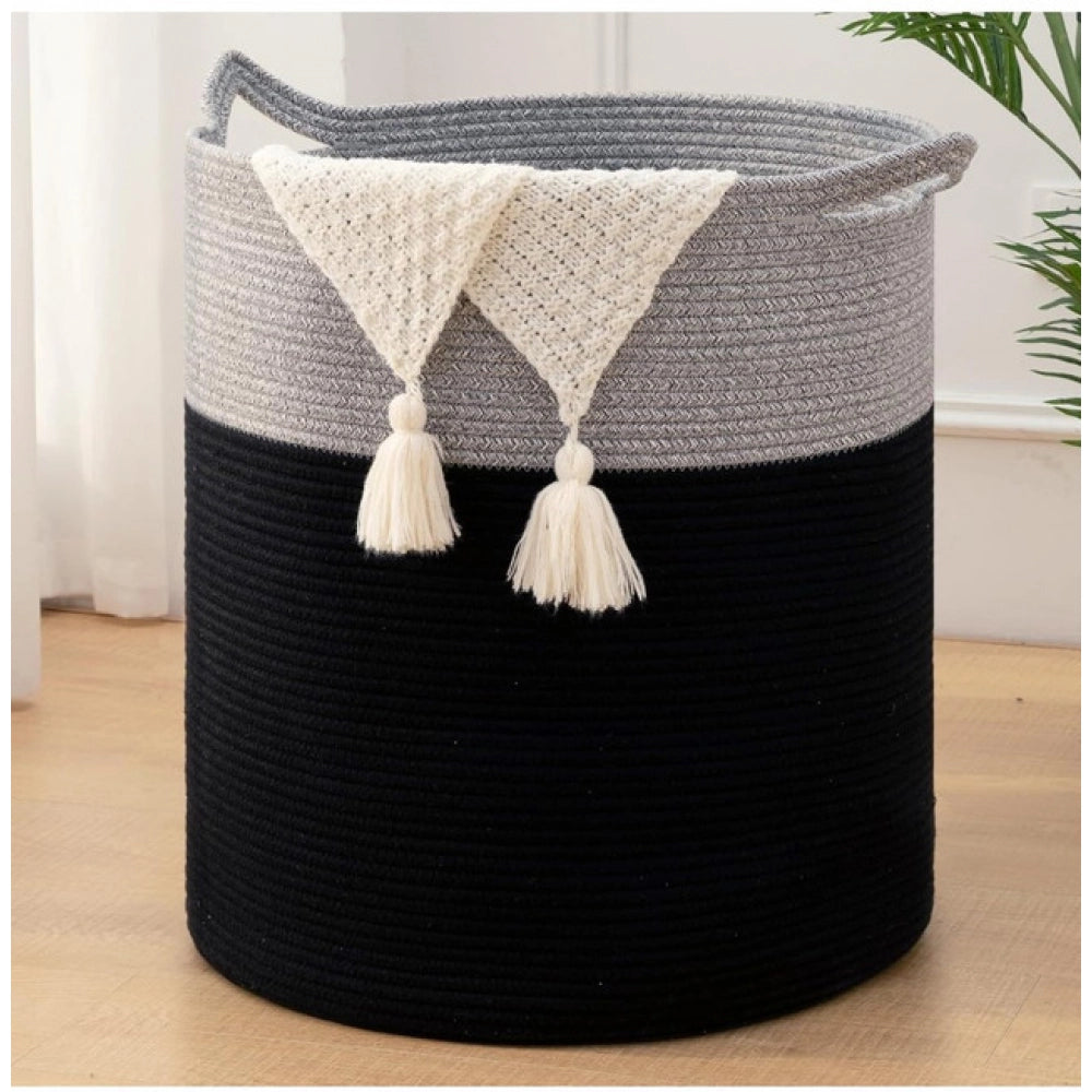 Gracious Cotton 12x14 Inch- 1 Pcs Storage Basket For Clothes
