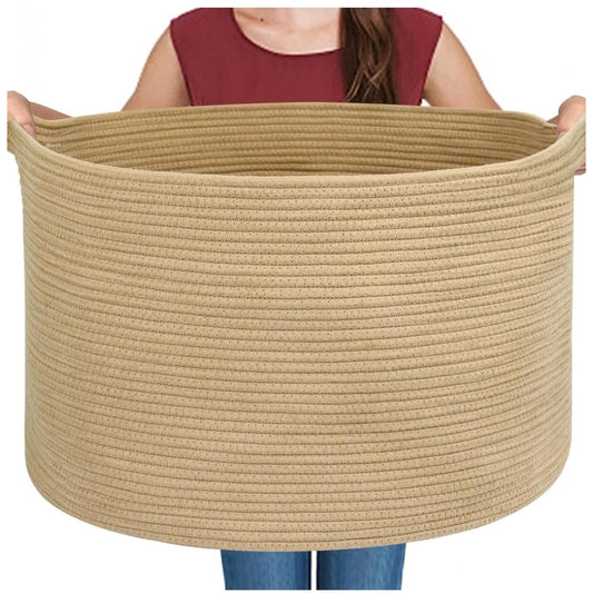 Gracious Cotton 14x12 Inch Pack of 1 Storage Basket For Clothes