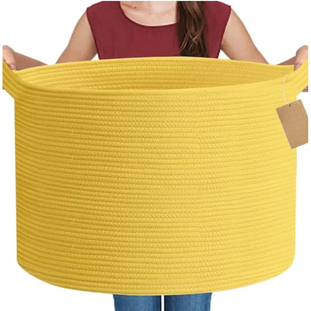 Gracious Cotton 14x12 Inch Pack of 1 Storage Basket For Clothes