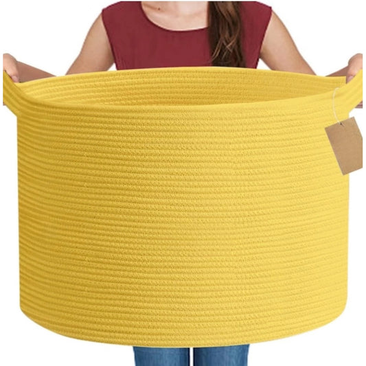 Gracious Cotton 14x12 Inch Pack of 1 Storage Basket For Clothes