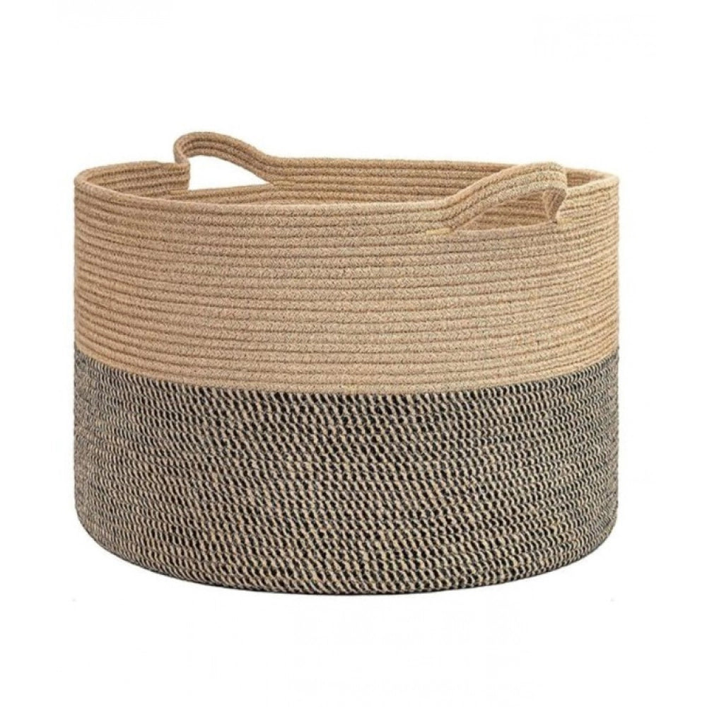 Charming Cotton 16x14 Inch Pack of 1 Storage Basket For Clothes