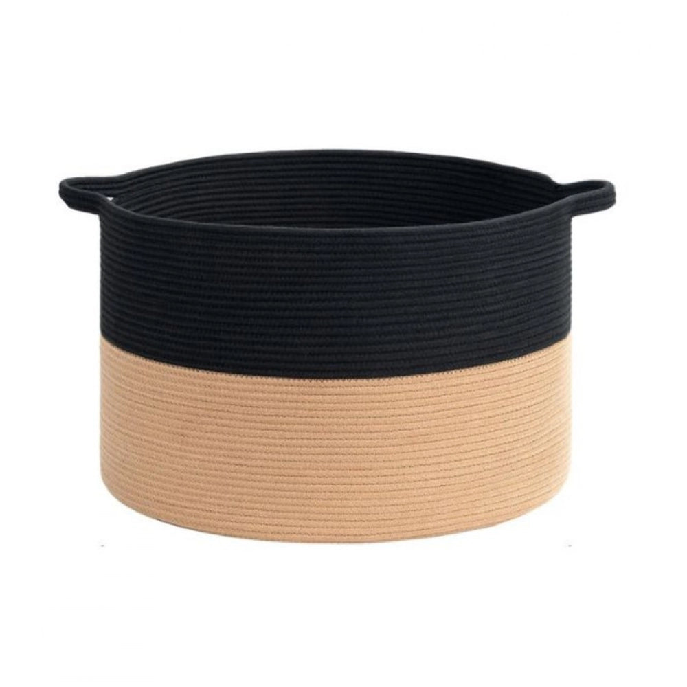 Charming Cotton 16x14 Inch Pack of 1 Storage Basket For Clothes