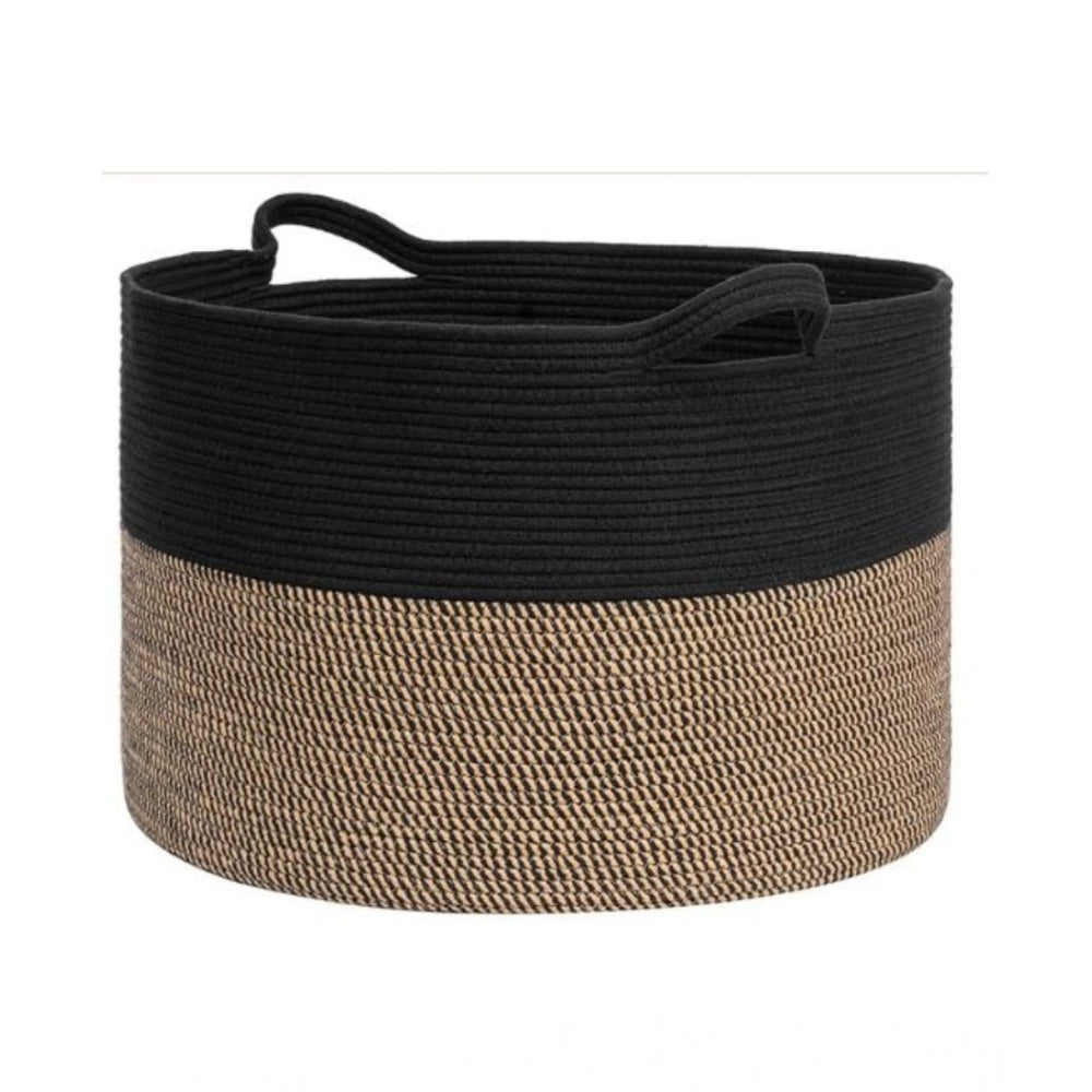 Charming Cotton 16x14 Inch Pack of 1 Storage Basket For Clothes