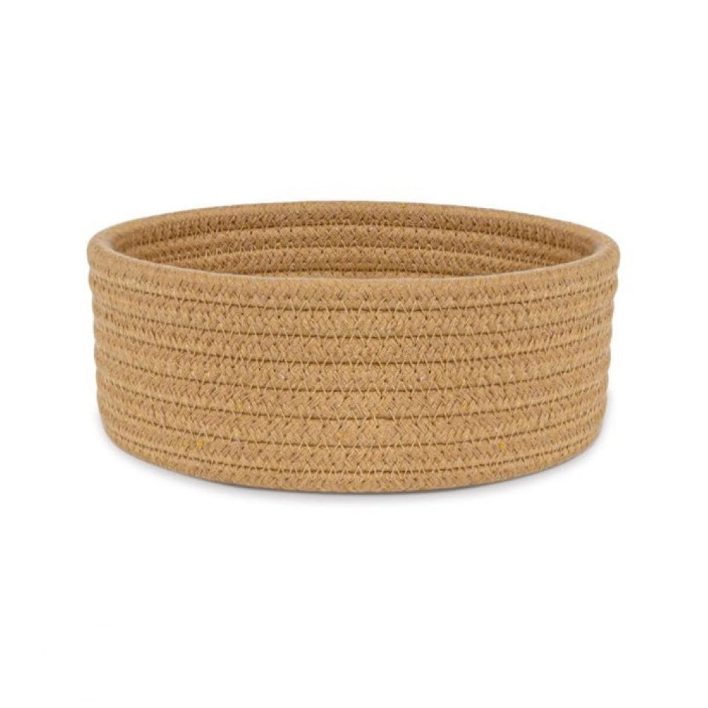 Superior Cotton 8x3 Inch Round 1 Pcs Bedside Organizer