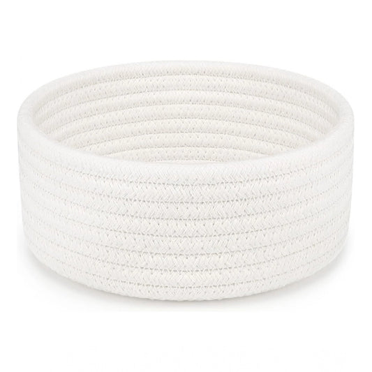 Superior Cotton 8x3 Inch Round 1 Pcs Bedside Organizer