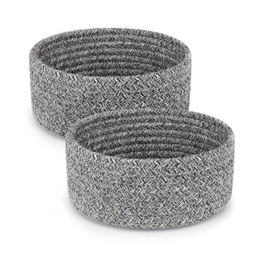 Astonishing Cotton 8x3 Inch Kidi Round 2 Set Bedside Organizer