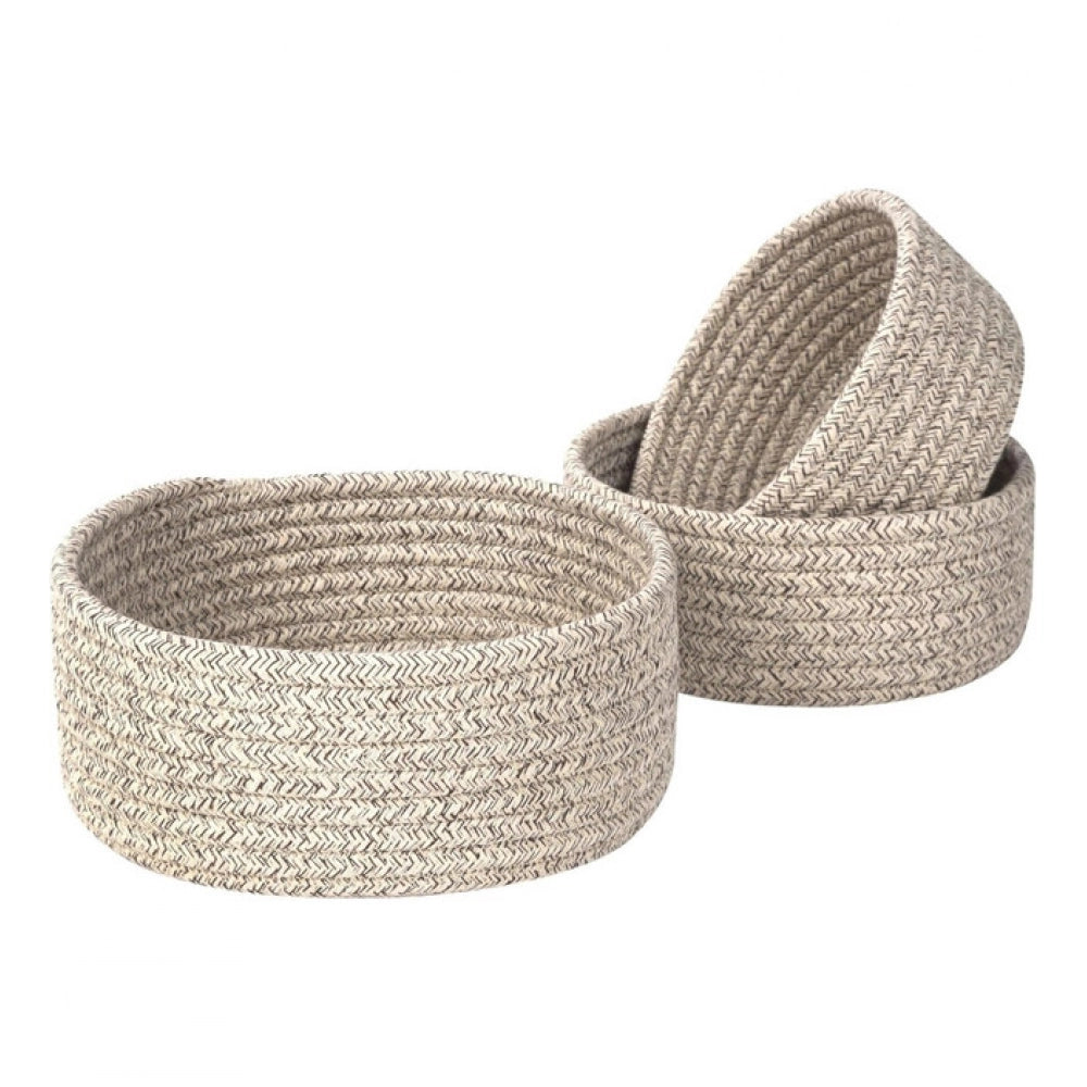 Astonishing Cotton 8x3 Inch Kidi Round 3 Set Bedside Organizer